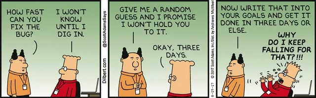 Dilbert 3d estimate